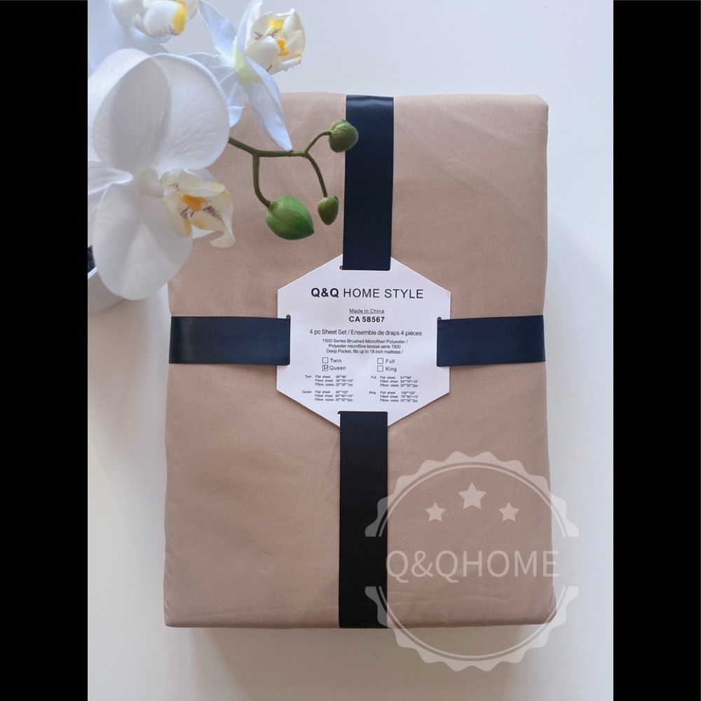 4PC Super Soft Sheet Set in khaki